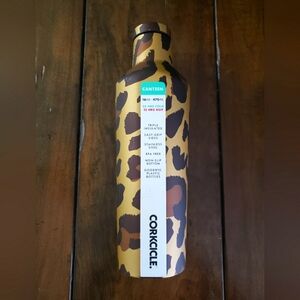NWT Corkcicle Leopard Insulated Stainless Steel Bottle